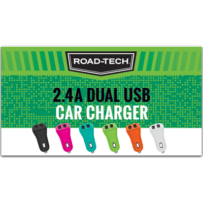 Road-Tech Tray Pack 2.4A Car Charger