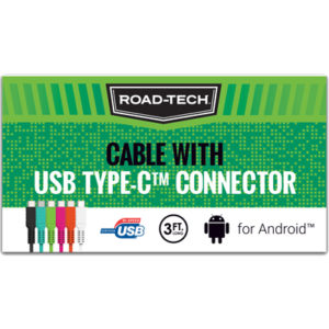 Road-Tech 12 ct Tray Pack USB-IF 2.0 Type C Cable 3ft